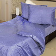  Комплект постельного белья “Геометрика”, синий, 2 нав. 50 на 70 см, 1,5-спальный, сатин, фото 1 