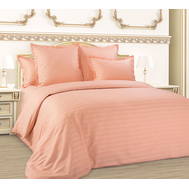  Комплект постельного белья "Нежный персик", 1,5-спальный, страйп-сатин, фото 1 