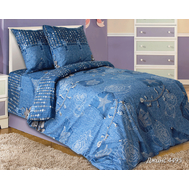  Комплект постельного белья "Джинс", 1,5-спальный, бязь обычная, фото 1 
