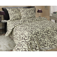  Комплект постельного белья "Завитки", 2-спальный, бязь обычная, фото 1 