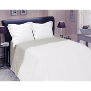  Комплект постельного белья 15с153-ШР “Нонна”, рис. 0, с вышивкой, серый с белым, 2-спальный, полулён, фото 1 
