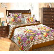  Комплект постельного белья "Шарлотта 2", коричневый, 2-спальный, бязь обычная, фото 1 