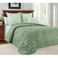  Комплект постельного белья "Вирджиния 6", зелёный, 2-спальный, перкаль, фото 1 