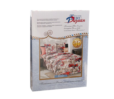  Комплект постельного белья "Ретро 1", 1,5-спальный, бязь обычная, фото 3 