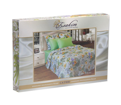  Комплект постельного белья "Шик", 2 нав. 70 на 70 см, 1,5-спальный, сатин, фото 4 