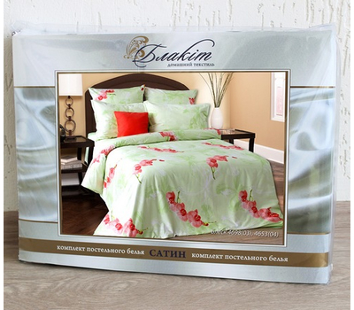  Комплект постельного белья "Блеск", 1,5-спальный, 2 нав. 50 на 70 см, сатин, фото 3 
