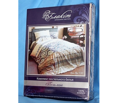  Комплект постельного белья "Гран-При", 1,5-спальный, 2 нав. 50 на 70 см, поплин, фото 2 