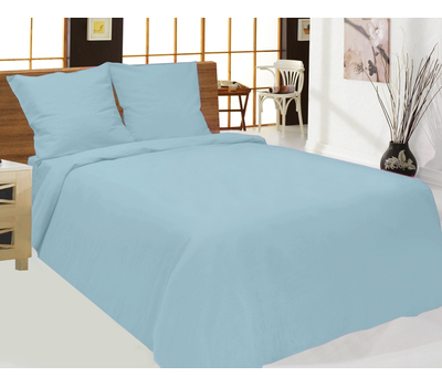  Комплект постельного белья 16С408-ШР, “901”, голубой, 1,5-спальный, лён, фото 1 