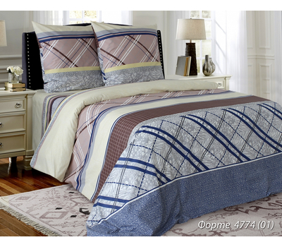  Комплект постельного белья "Форте", 1,5-спальный, бязь обычная, фото 1 